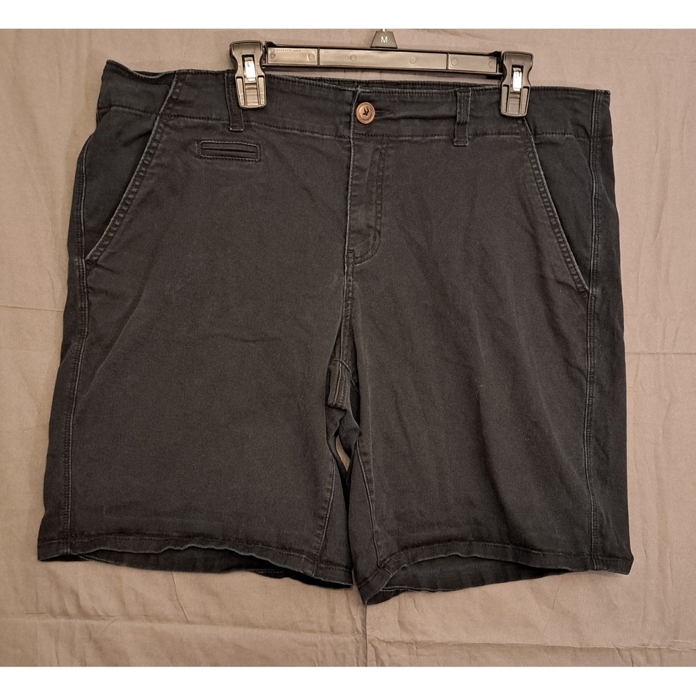 Maurices Chino Shorts Womens Size 18 Black